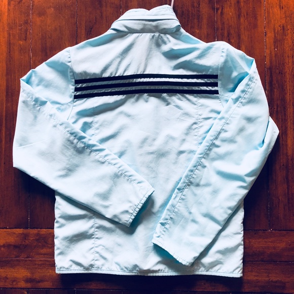 Light Blue Adidas Windbreaker - Picture 2 of 8